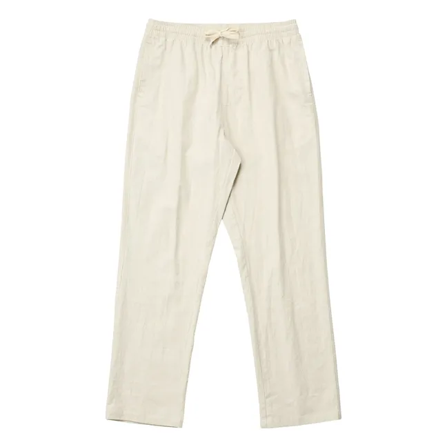 Pantalones Jam Lino | Crema