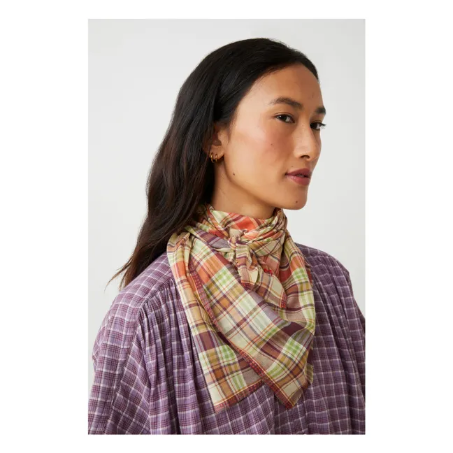 Foulard Secret N°817 Coton | Violet