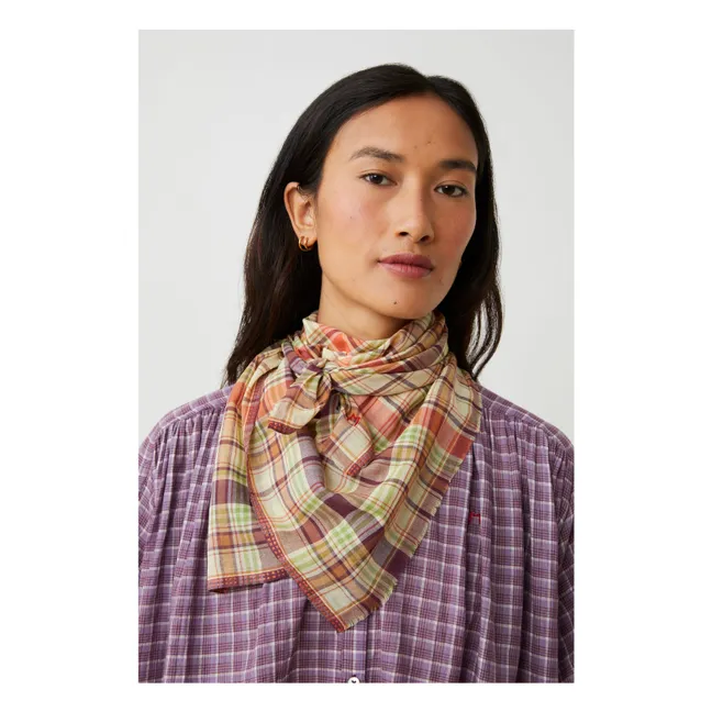 Foulard Secret N°817 Coton | Violet