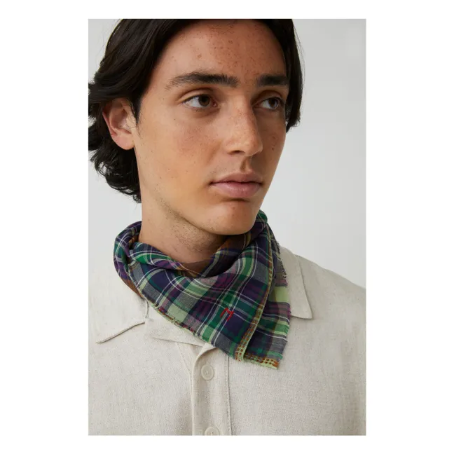 Foulard Secret N°817 Coton | Bleu marine