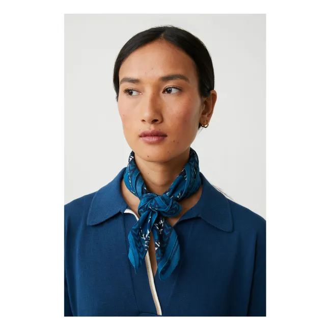 Ajmer Kopftuch N°791 Baumwolle | Indigo