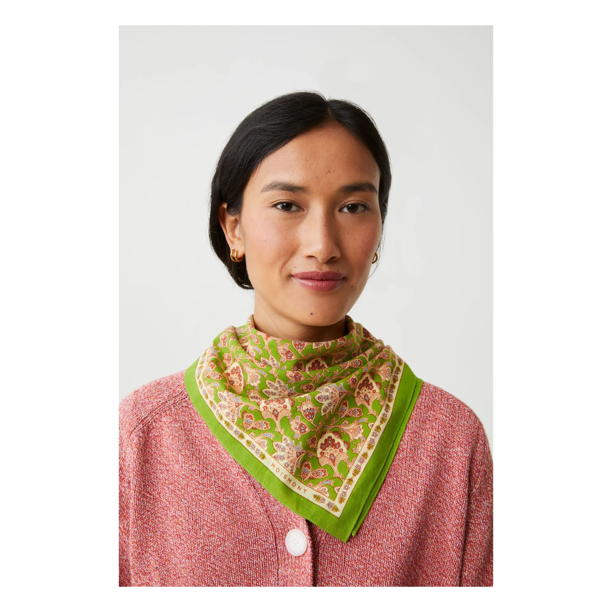 Foulard India N°764 Coton | Matcha- Image produit n°0
