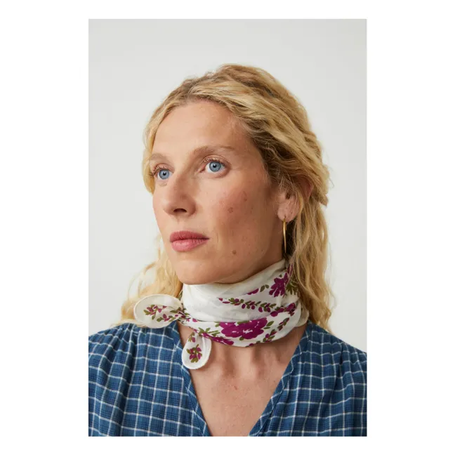 Foulard Fichu N°652 Coton | Ecru