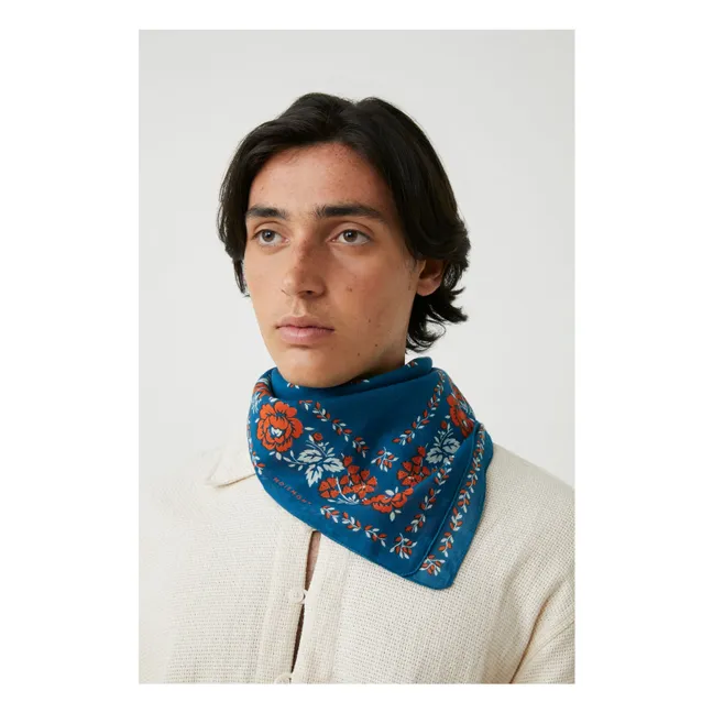 Foulard Fichu N°652 Coton | Indigo