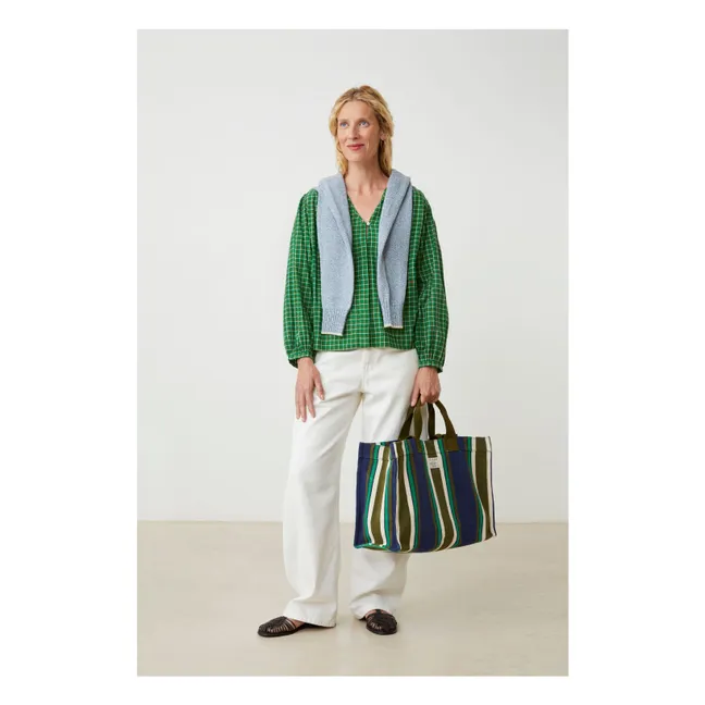 Bolsa de la compra Bari N°46 Algodón | Azul Marino