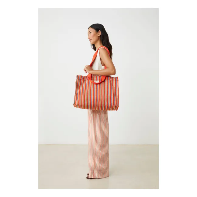 Roma Shopping Bag N°46 Cotton | Coral
