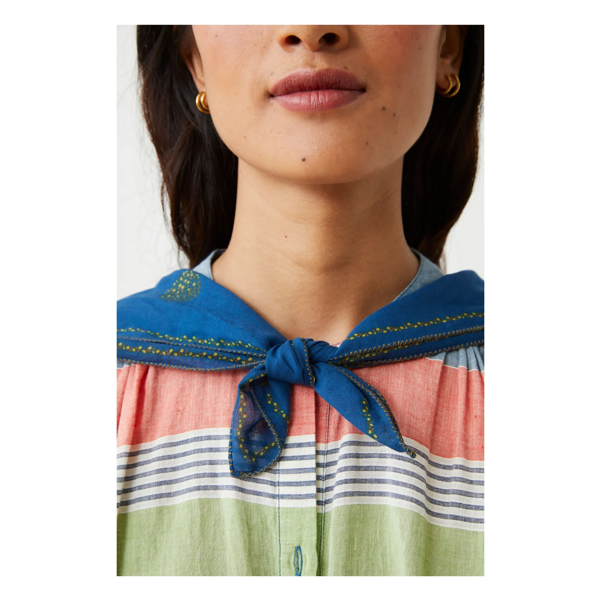 Foulard Pearl N°820 Coton | Encre- Image produit n°3