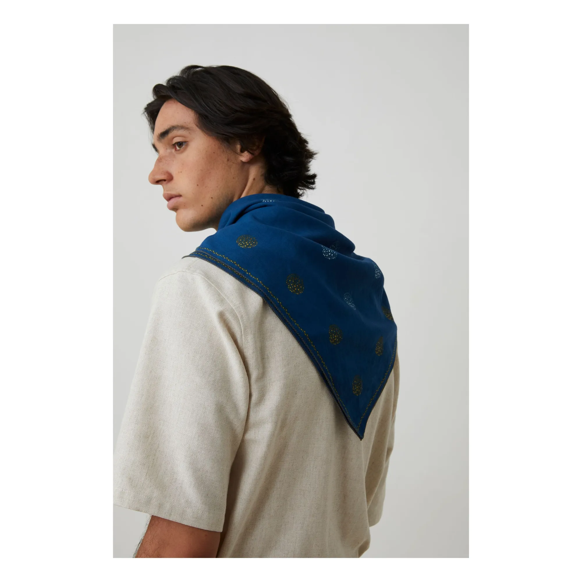 Foulard Pearl N°820 Coton | Encre- Image produit n°2