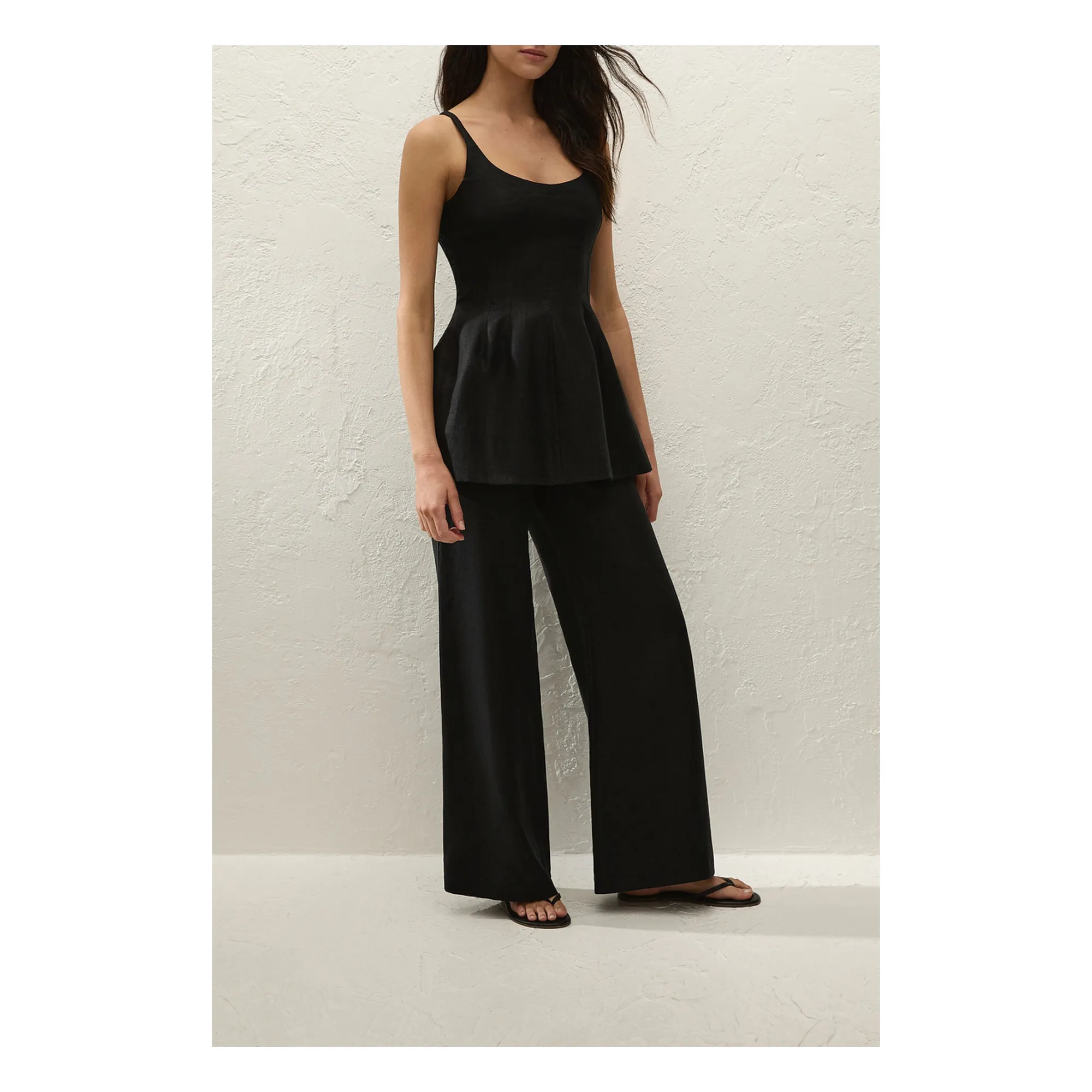Pantalon Syna Lin | Noir- Image produit n°2