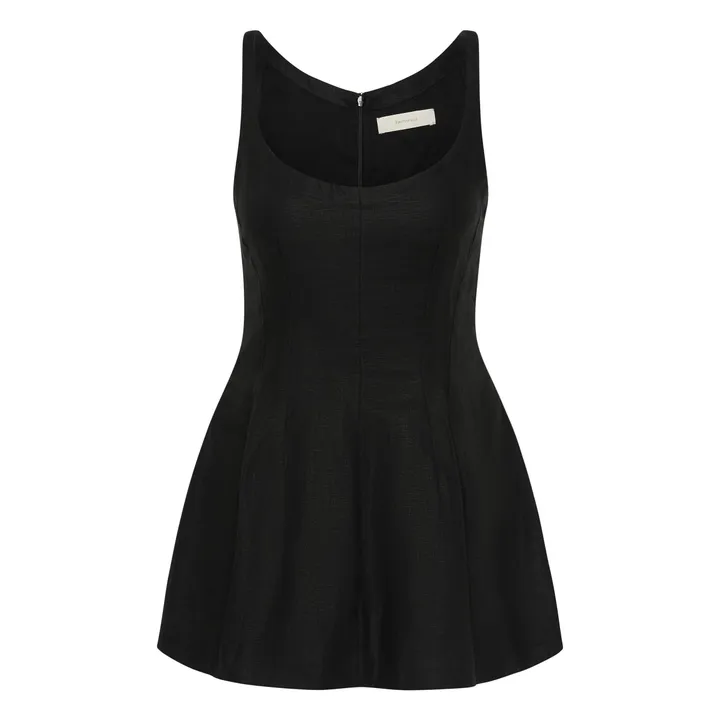 Top Syna de lino y algodón | Negro- Imagen del producto n°0