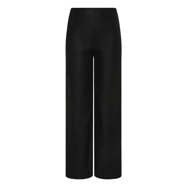 Syna Linen Pants | Black