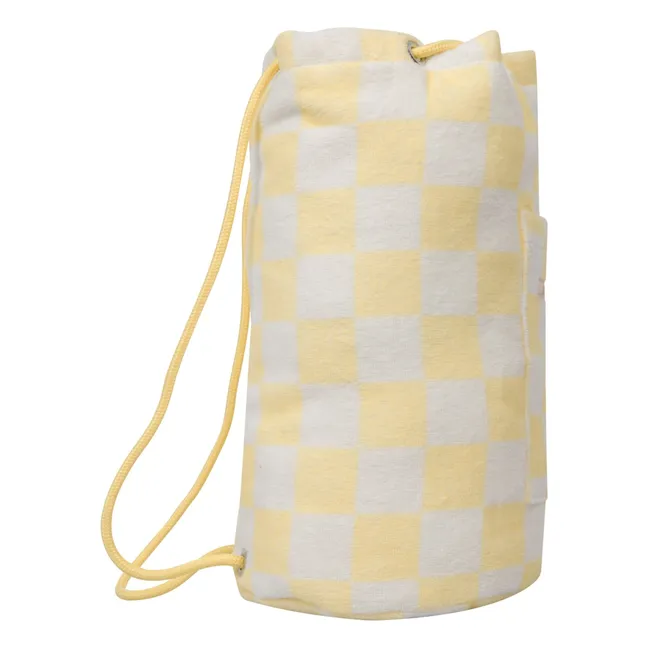 Terrycloth Pocket Backpack | Pale yellow