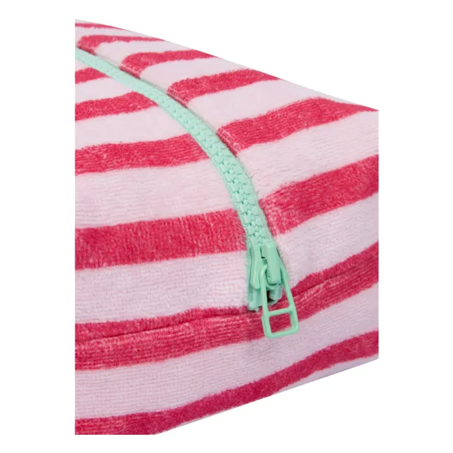 Trousse de Toilette Rayée Eponge | Rose