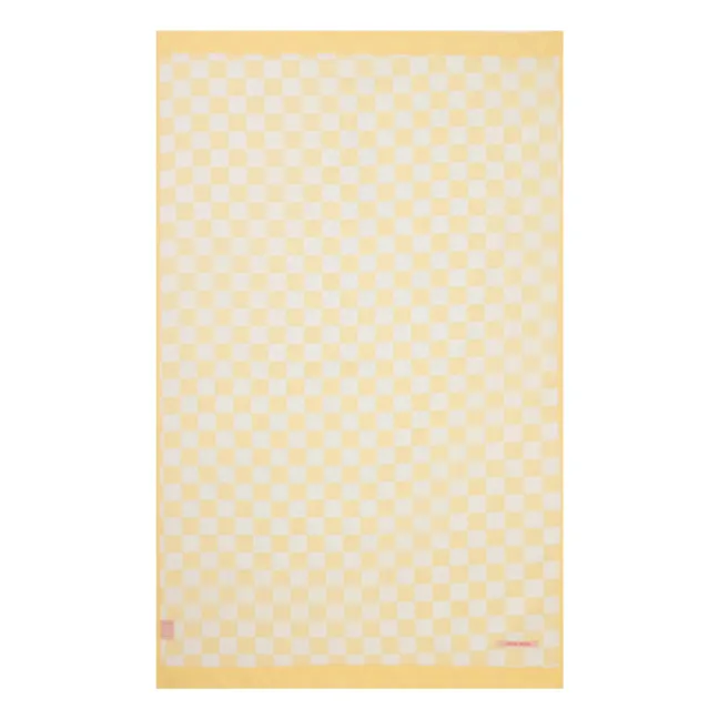 Carreaux Eponge Beach Towel | Pale yellow