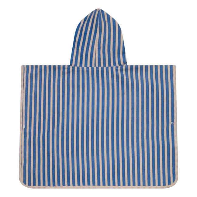 Poncho de Bain Rayé Eponge | Rose pâle