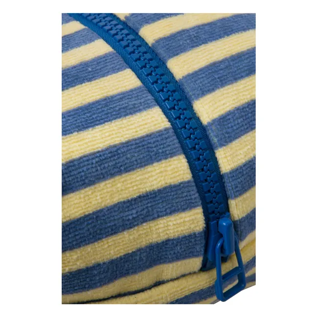 Funda de rizo a rayas | Amarillo palo