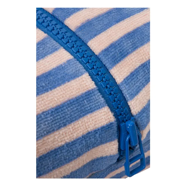 Funda de rizo a rayas | Azul Rey