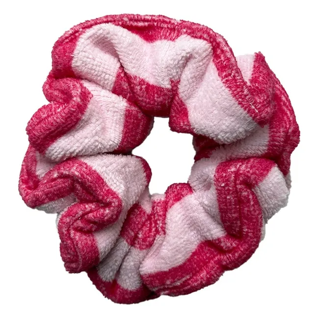 Coletero de rizo a rayas | Rosa