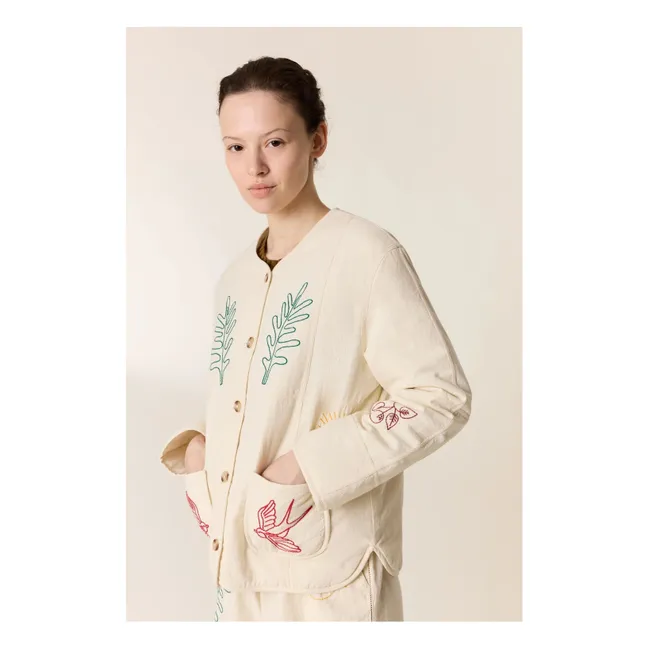 Viny organic cotton jacket | White