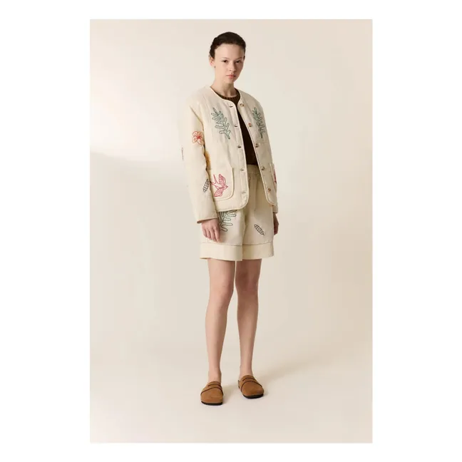 Viny organic cotton jacket | White