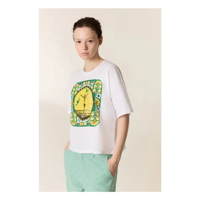 T-shirt Feel Your Soul Coton Bio | Blanc
