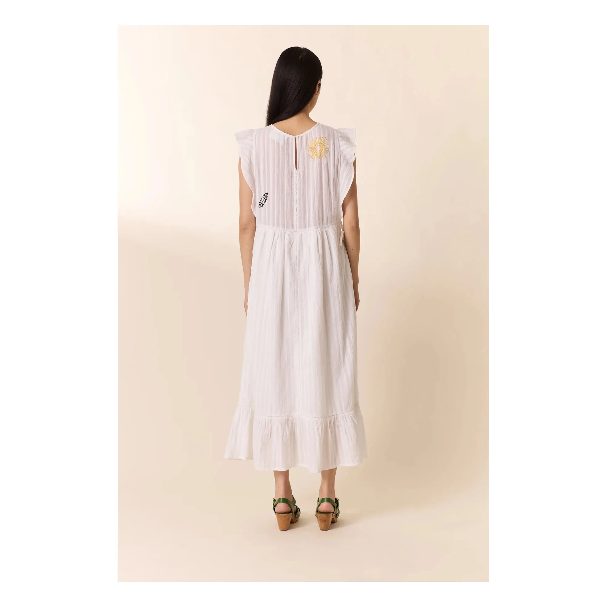 Robe Room Coton Bio | Blanc- Image produit n°2