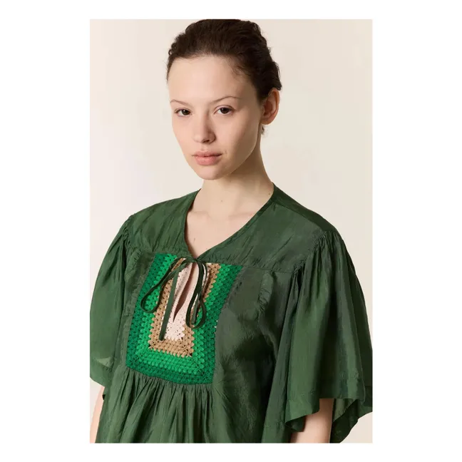 Blusa de ganchillo Cocto | Verde