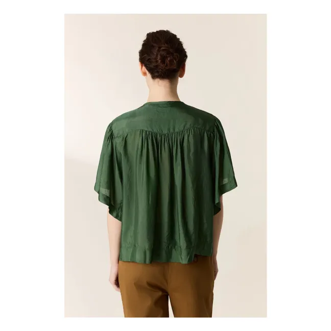 Blusa de ganchillo Cocto | Verde