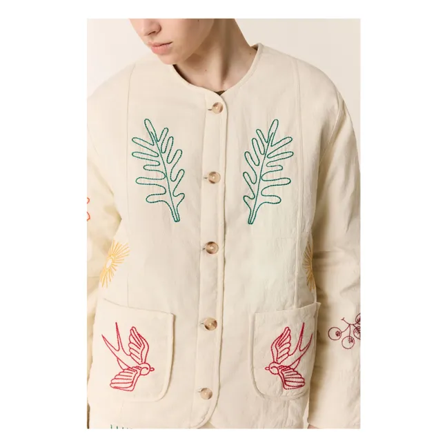 Viny organic cotton jacket | White