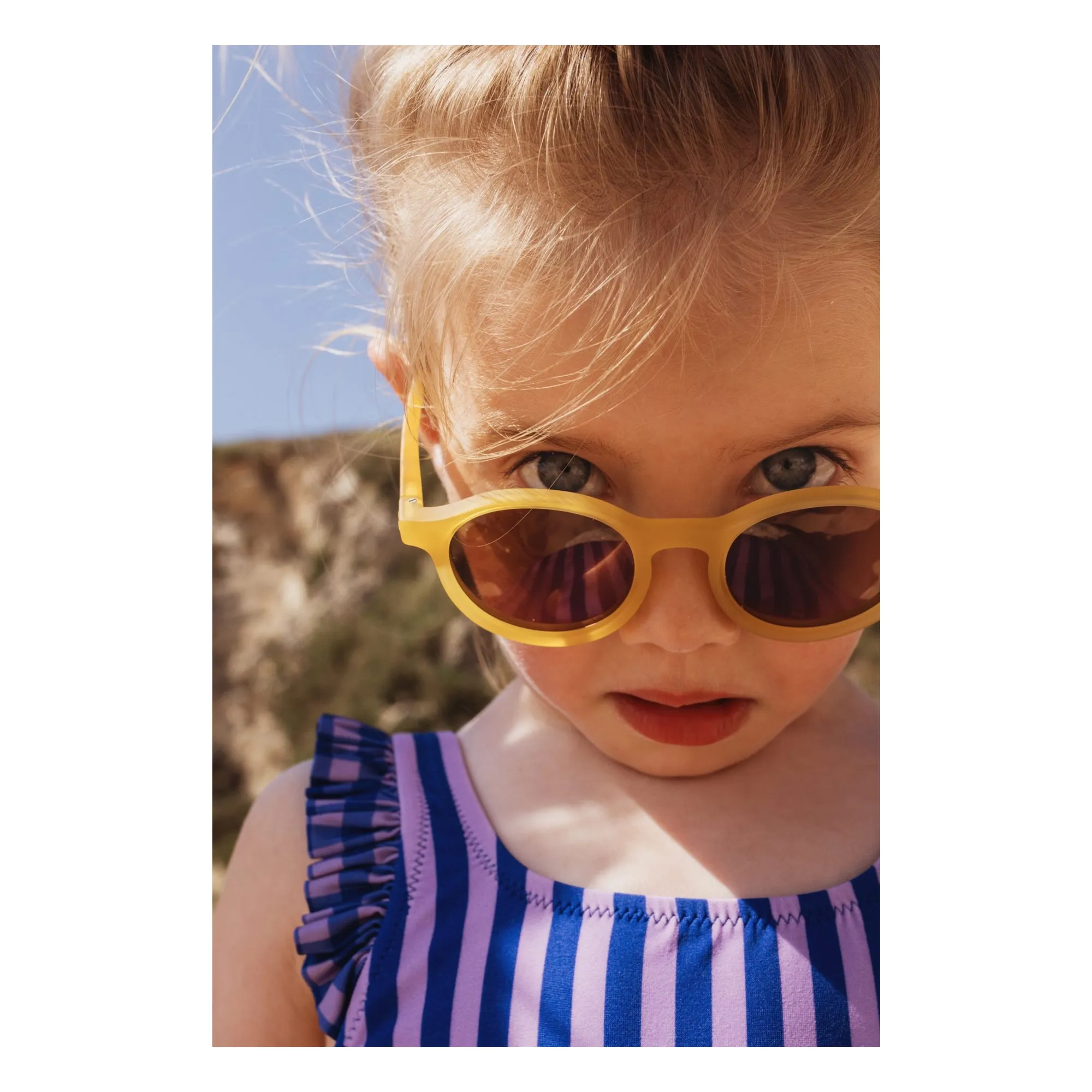 Maillot de Bain Volants Rayé | Bleu marine- Image produit n°6