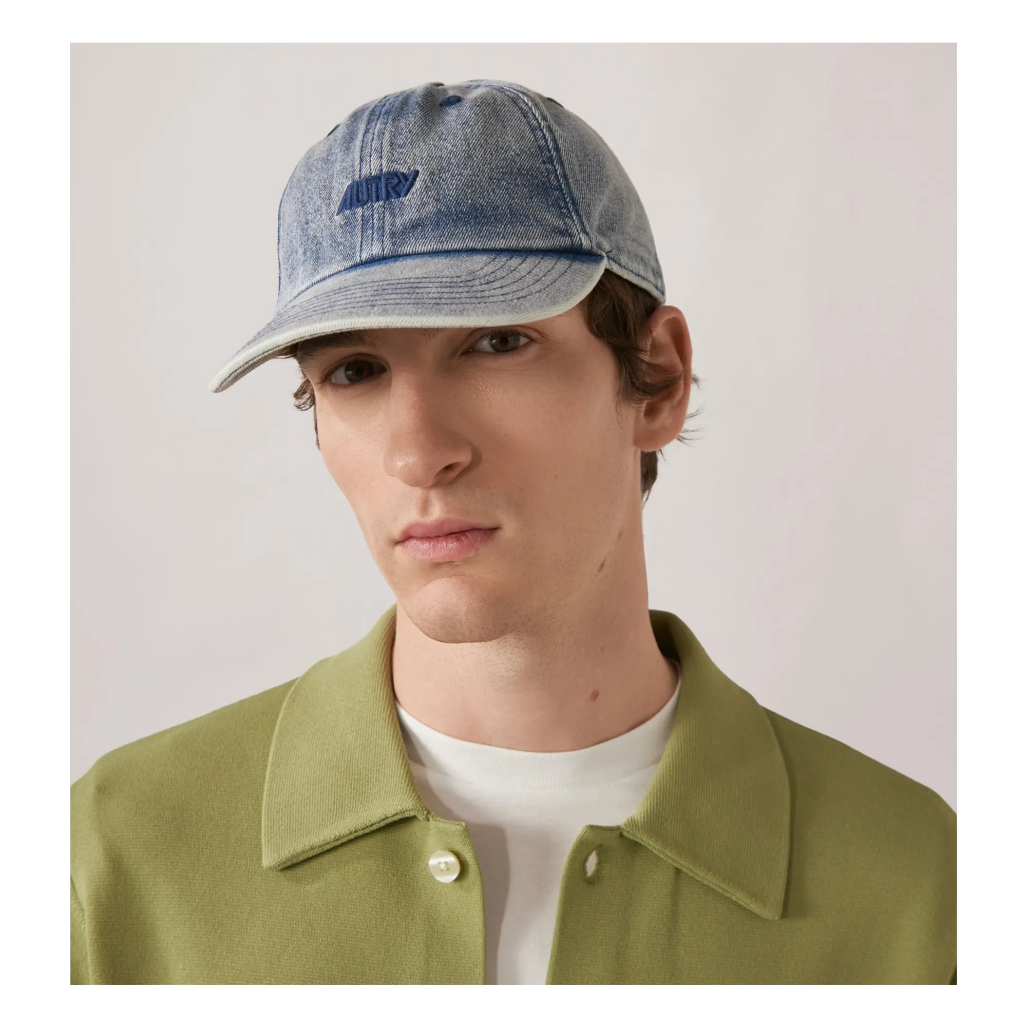 Casquette Autry Denim | Bleu gris- Image produit n°1