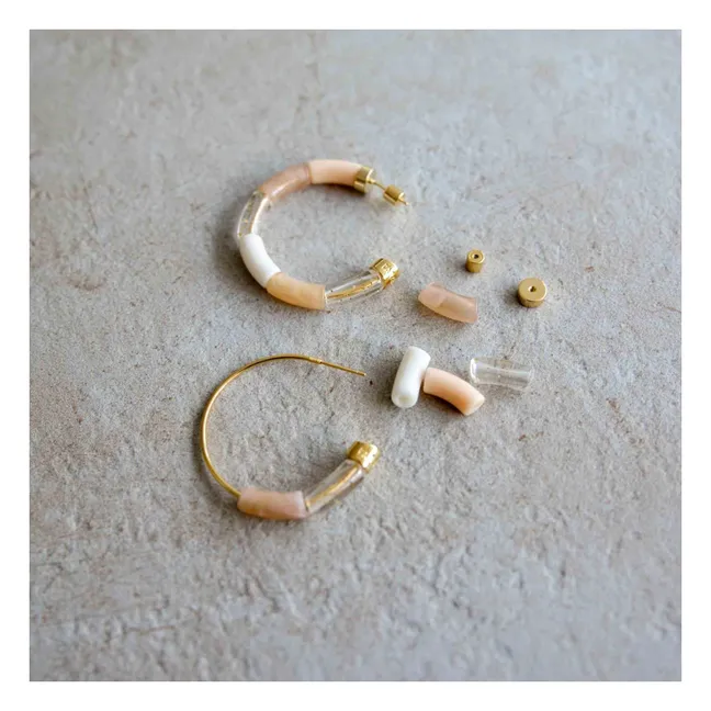 Boucles d'Oreilles Personnalisables Bola | Ambre