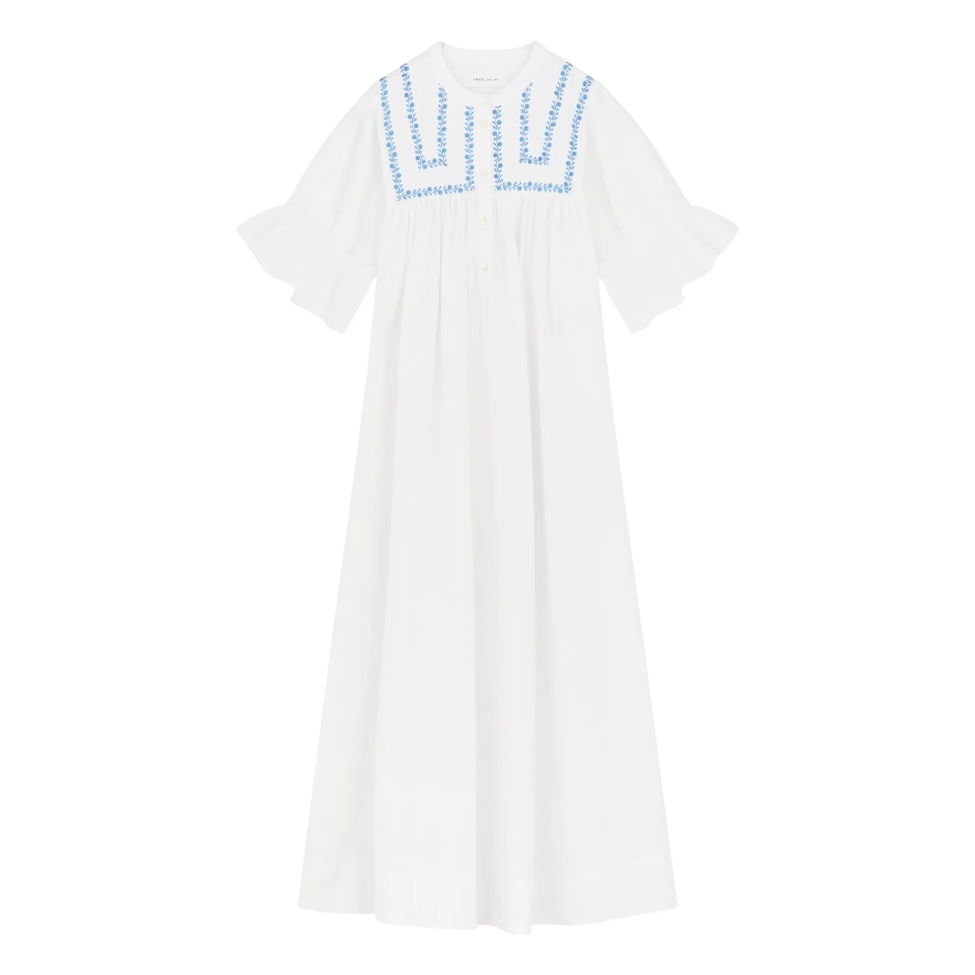 Skall Studio White Bonne Coton Dress