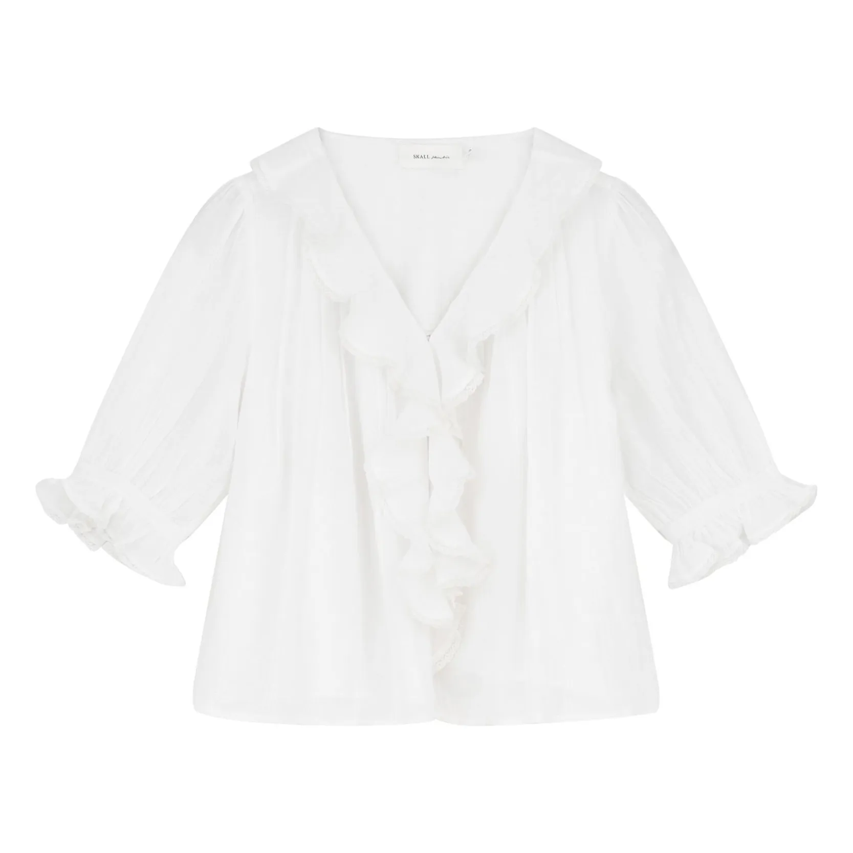 Skall Studio White Clea Cotton Blouse
