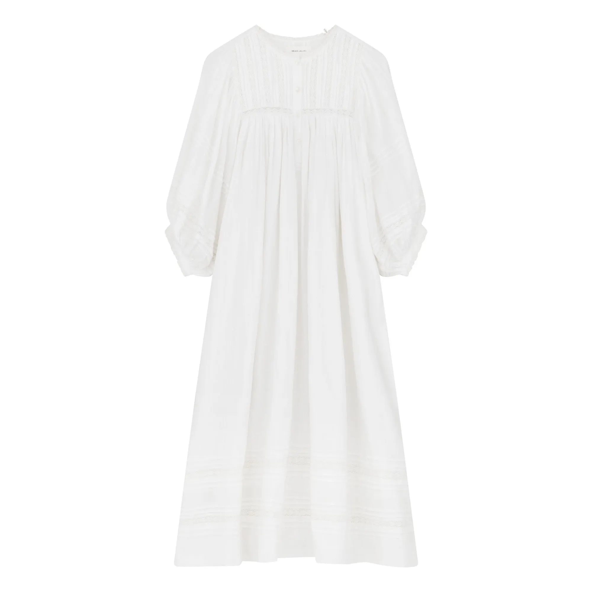 Skall Studio White Florentine Cotton Dress