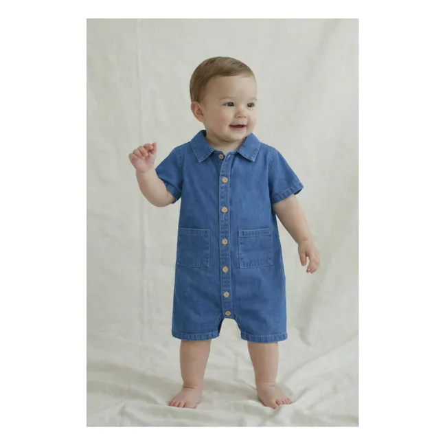 Combinaison Charly Tencel Coton Bio | Bleu jean