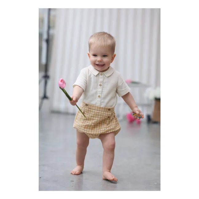 Chemise Maxime Gaze de Coton Bio | Ecru