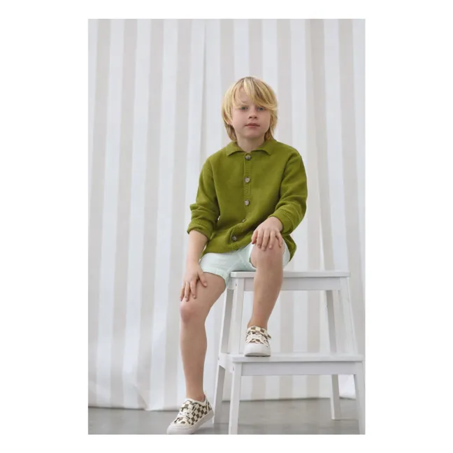 Cardigan Valentin Coton Bio | Olive