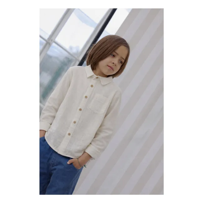 Chemise Constantin Gaze de Coton Bio | Ecru