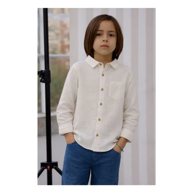 Chemise Constantin Gaze de Coton Bio | Ecru