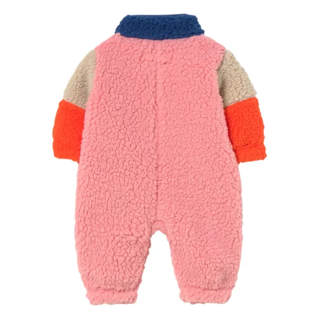 Pilote Façon Sherpa Colorblock | Bleu marine