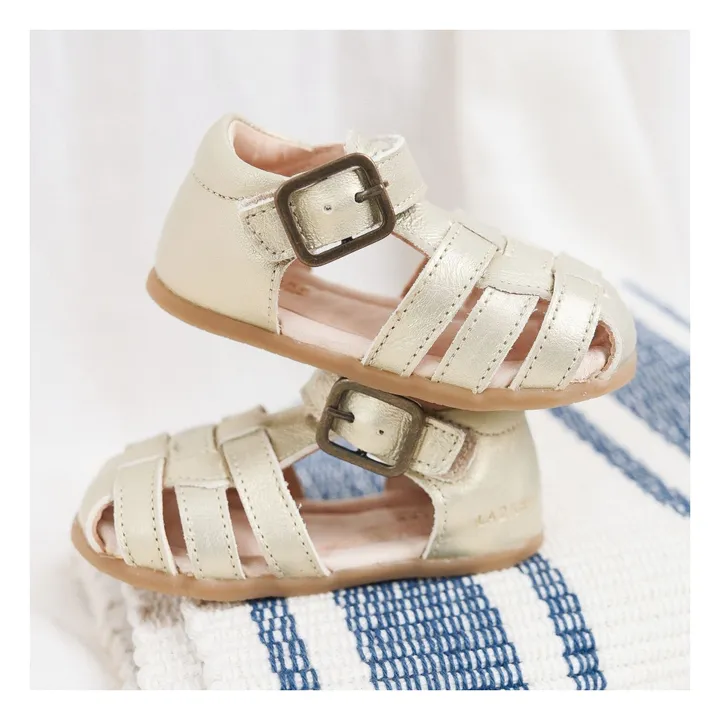 Sandalias Ernest | Dorado- Imagen del producto n°1