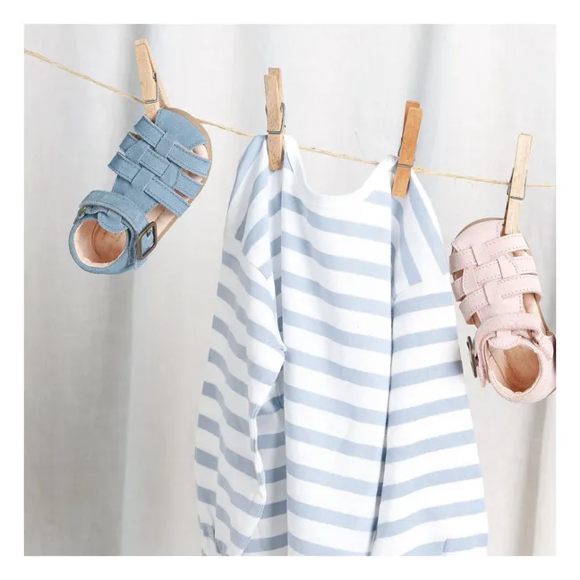 Sandales Ernest Suede | Bleu jean