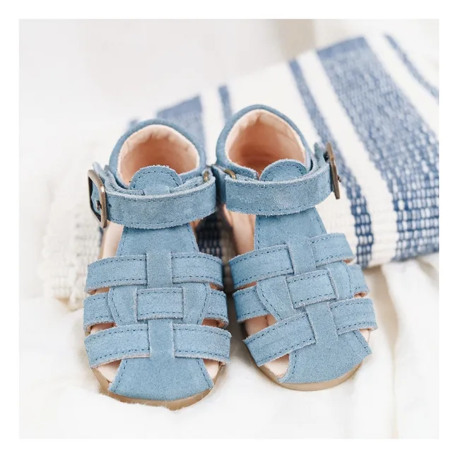 Sandales Ernest Suede | Bleu jean