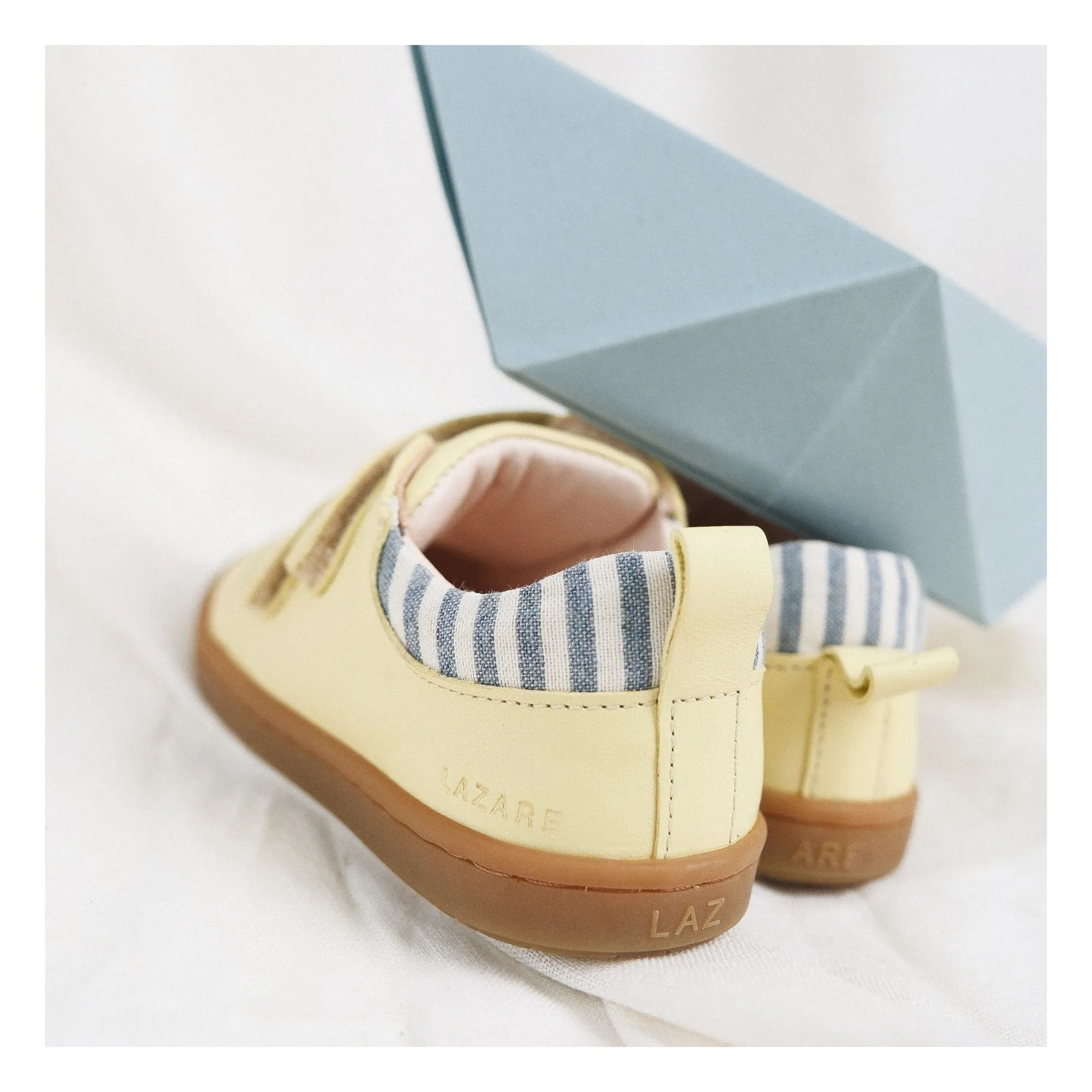 Baskets Scratchs Mahaut Rayées | Jaune pâle- Image produit n°2