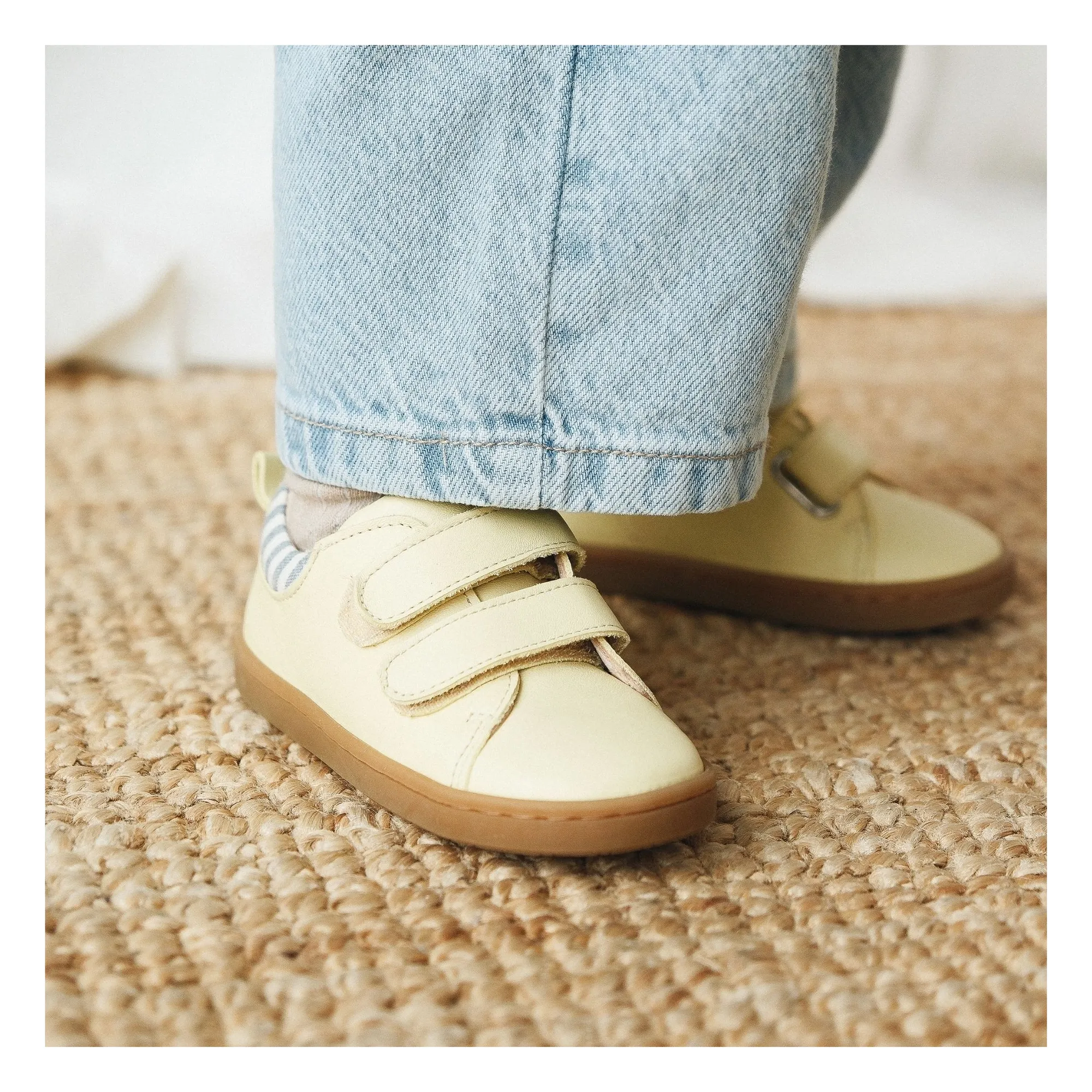 Baskets Scratchs Mahaut Rayées | Jaune pâle- Image produit n°8