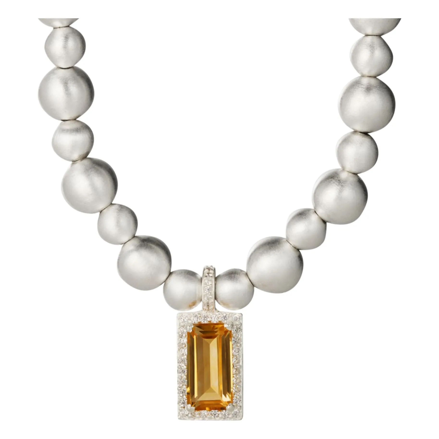 Irene D'arloz Citrine Poupette Necklace