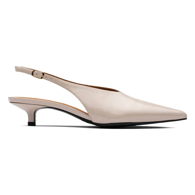 Robin Leather Slingbacks | Nude