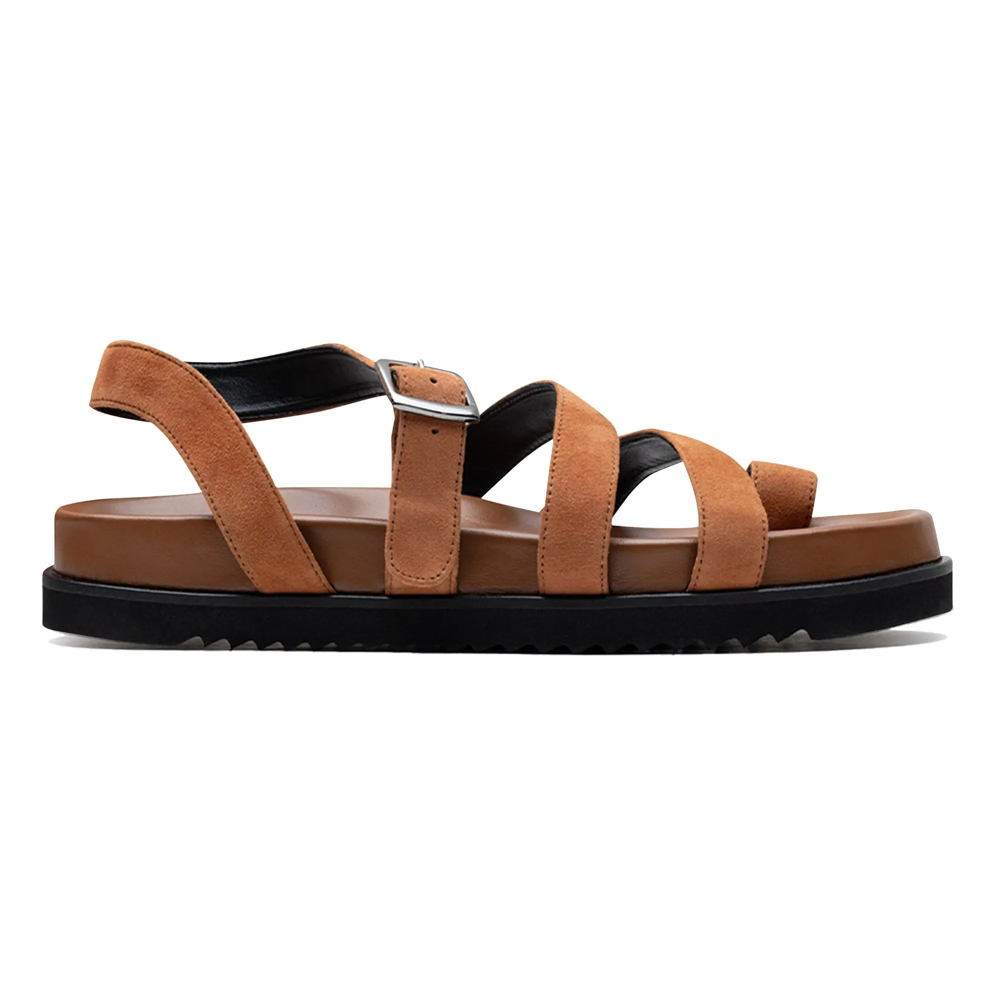 Sandales Jules Suède | Camel- Image produit n°0