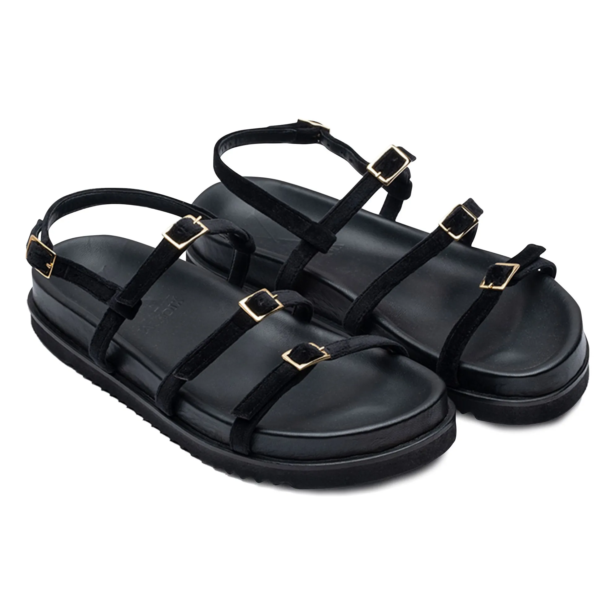 Sandales Ella Cuir | Noir- Image produit n°1